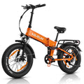 VARUN Folding Electric Bike for Adults - Peak 500W Fat Tire Electric Bike with 48V 13Ah Anti-Theft Battery - Full Suspension Ebike for All Terrains Up to 25+MPH, 60+ Miles